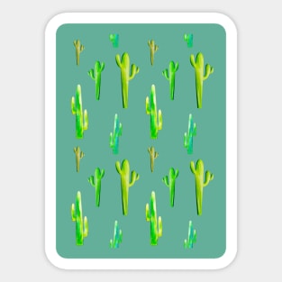 Cactus Pattern Sticker